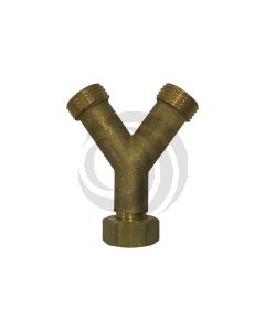 Derivacion 2 Vias 1/2" Tuerca Hexagonal