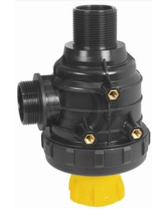 Filtro Aspiracion 1"1/4 50 Mesh 120 lpm c/Valvula