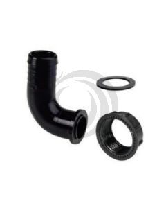 Kit Racor Curvo Asiento Plano c/Tuerca y Junta 3/4" Espiga 20mm