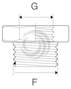 Bushing Bronce 1/4" Hi x 3/8" He