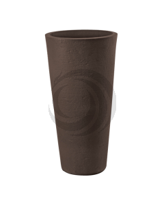 Macetero Petra 65 L Chocolate (d40xh78cm) Plástico Italiano