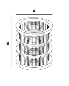 Cartucho Filtro Asp. 50 Mesh 200L 109x196mm