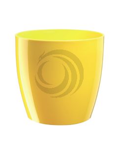 Macetero Monaco 4 L Amarillo (D19xH18 cm) Plástico Italiano